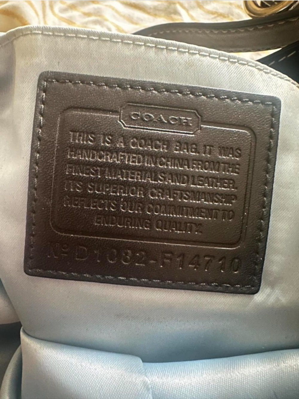 Vintage Coach Signature Zoe Hobo Bag D1082-F14710 - Picture 3 of 5